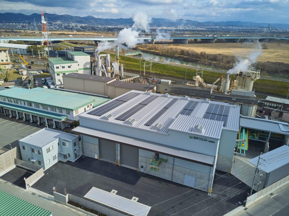 日本ウエスト株式会社全景航空写真
